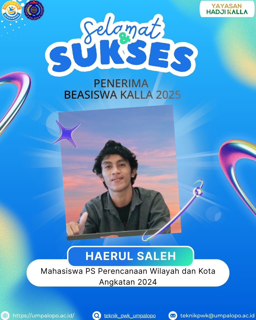 Mahasiswa UMPalopo Lolos Beasiswa Kalla 2025: Wujud Daya Saing Akademik di Tingkat Regional